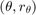 $(\theta, r_{\theta})$