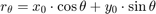 $$r_{\theta} = x_{0} \cdot \cos \theta + y_{0} \cdot \sin \theta$$